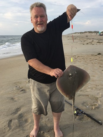 Jim and a stingray
